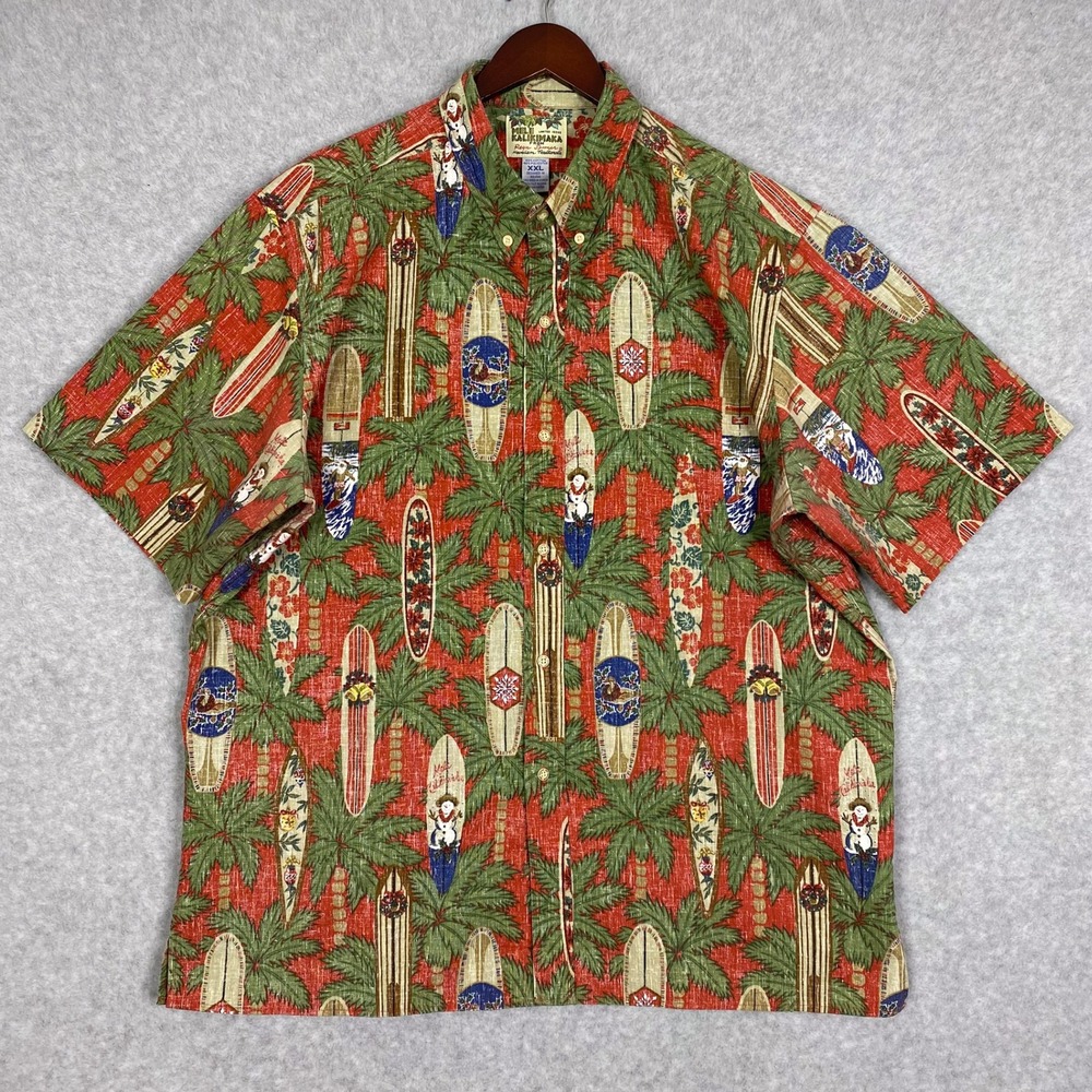 Reyn Spooner Shirt Mens XXL Mele Kalikimaka Limited Issue 2011 Aloha Button Down